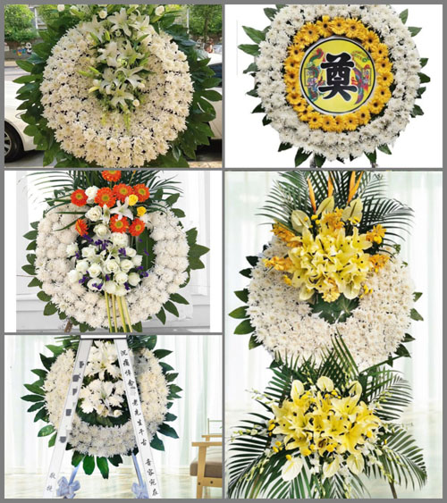 浙江省丽水莲都区黄村乡花圈速递